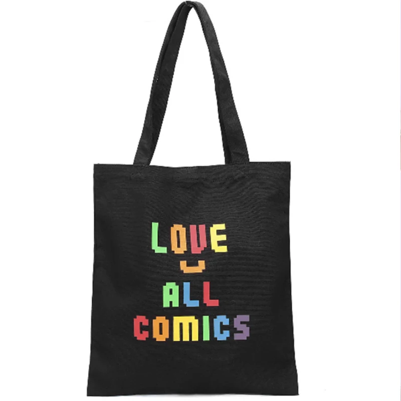 100 шт шелкография напечатала ваш дизайн холст сумка женские сумки для покупок натуральный хлопок Материал Экологичная Женская сумка шоппер