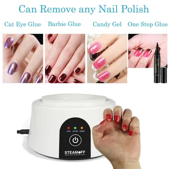 

2020 New Gel Nail Polish Acrylic Steamer Remover Machine Portable Dip Nail Remover Tools Hot Free shipping IN STOCK 4~7 Deliver