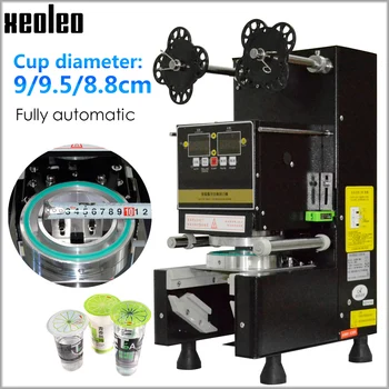 

Xeoleo Cup sealer Cup Sealing machine Full Automatic Bubble tea machine for 9/9.5/8.8 PP/PE/Paper Milk tea cup Boba Tea Machine
