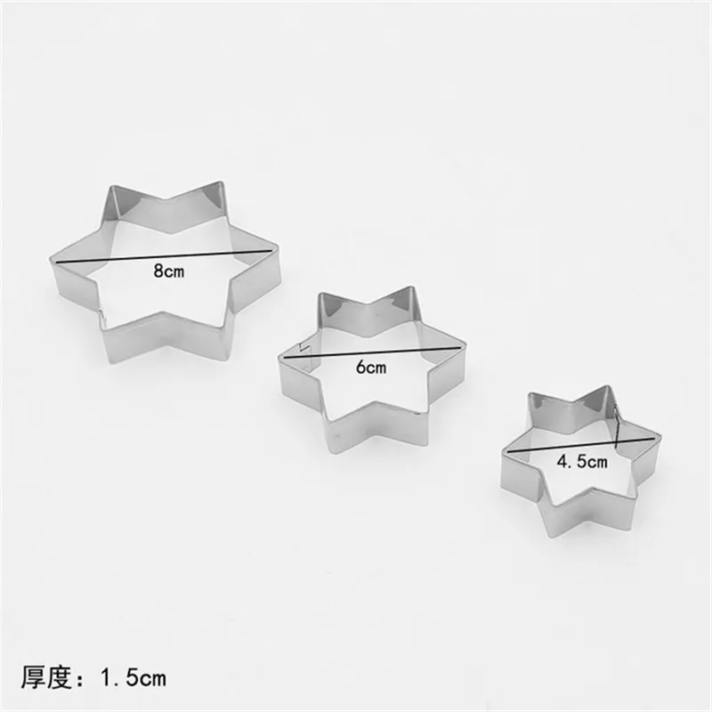 Cookie Cutter 12pcs/set Stainless Steel Cookie Biscuit DIY Mold Star Heart Round Flower Shape Cutter Baking Mould Fondant Sugarcraft Stamp