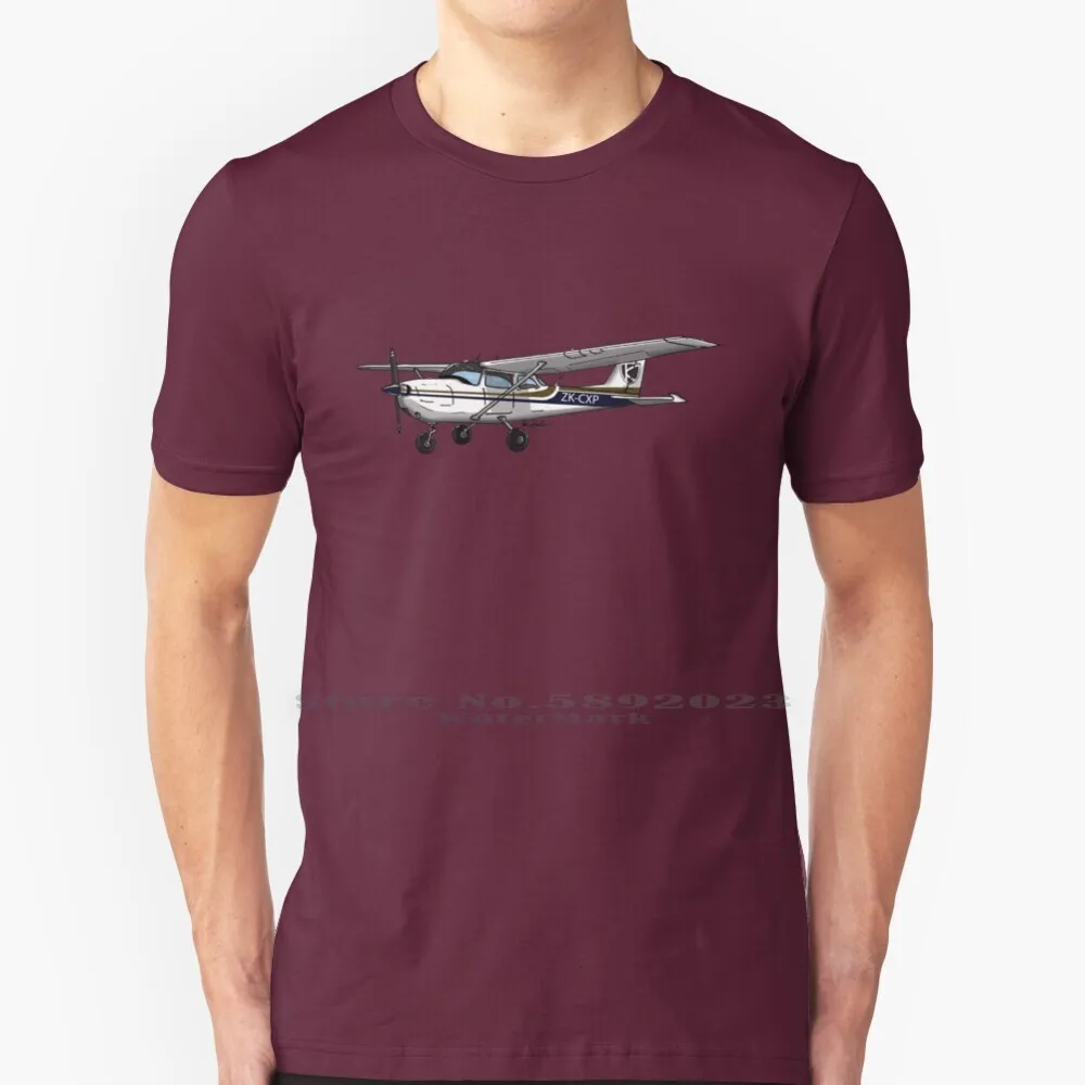 Cessna Zk-Cxp T Shirt Cotton 6Xl Cessna Bush Plane Stol Alaska Tundra Pneumatici Sand Bar Landing Airport 170 172 182 Tail Dragger