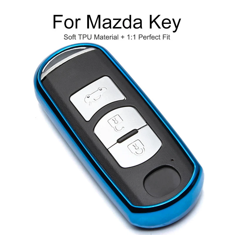 

Tpu Car Key Cover For Mazda CX-5 CX-7 Mx5 3 Axela CX9 CX5 Atenza 6 CX 7 2014 2015 2019 Key Protection Case Ring Keychain Styling