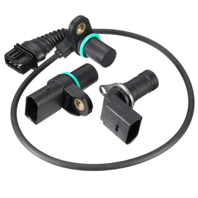 

Intake & Exhaust Cam Camshaft & Crankshaft Position Sensor with O-R for BMW 12147539165 12147518628 12141709616