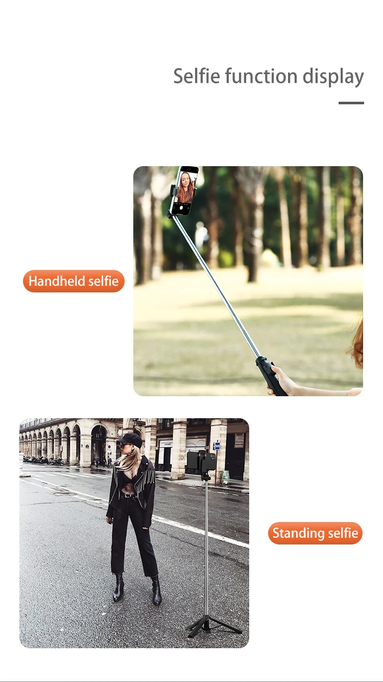 Portable Mini Selfie Stick Tripod 360 Rotation 155CM Handheld Gimbal Monopod For Smartphone Tablet