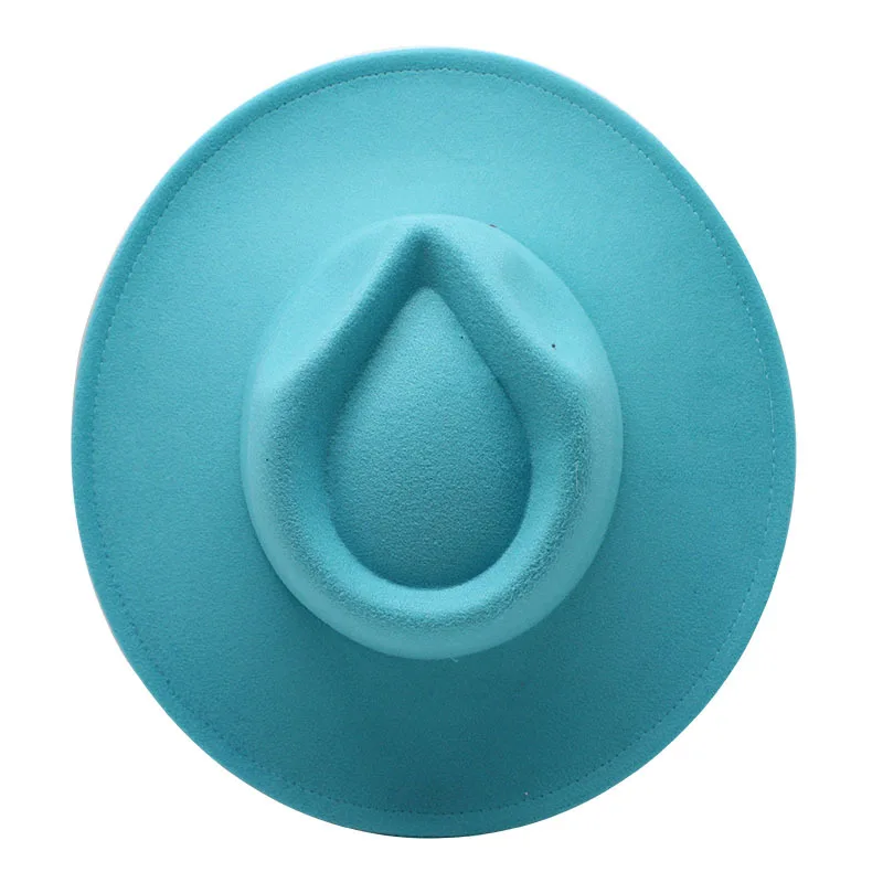 thumbnail image 1 of Nuevo sombrero Fedora de ala fina Gorra de primavera y otoño Gorra de jazz Gorra unisex ajustable Sombrero Fedora Gorra de jazz verde menta para adultos кепкамужския, 1 of 5