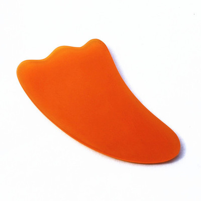 Natural Jade Stone Calf horn Guasha Board Massage Tool SPA Therapy Gua Sha Massager Body Care Scraping Board
