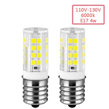 

Pack of 2 Ceramic E17 110-130V 4W 6000K LED Bulb for Microwave Oven Freezer Appliance Light Lamp Spare Parts for Microwave