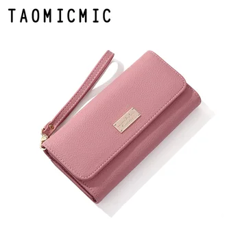 

2020 High Quality Women's Wallet Brand PU Leather Long Purse Clutch Coin Purse Phone Pocket Card Holder Large Capacity