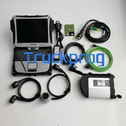 Multiplexeur MB STAR C4 xentry das wis epc limite de vitesse fdok adblue pk c5 c6 pour benz camion voiture + ordinateur portable CF19 