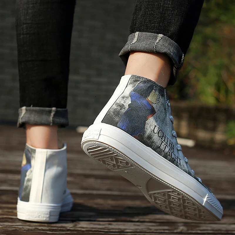 Роскошная дизайнерская холстовая Мужская обувь супер обувь zapatos de hombre цельная обувь для скейтбординга masculino оригинальная мужская обувь