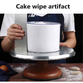 

Stainless Steel Cream Scraper Scraper Dough Flour Pizza Cutter Spatula Cake DIY Accessories Cream Smooth Spatula Kitchen Tool