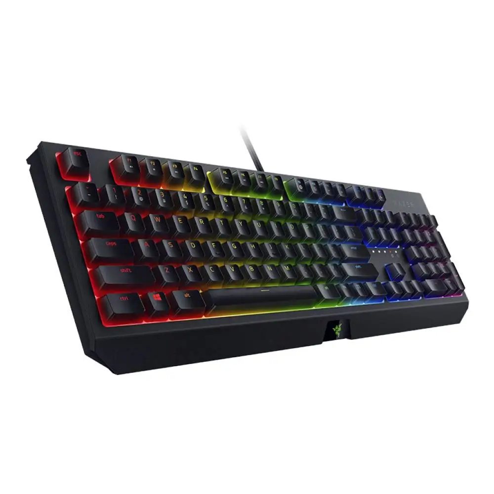 Razer BlackWidow Проводная Механическая игровая клавиатура 104 клавиша тактильные зеленые переключатели RGB программируемое освещение