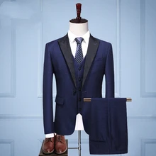 3 предмета, мужские костюмы, шерстяные мужские вечерние костюмы, официальная одежда, дизайн узора
