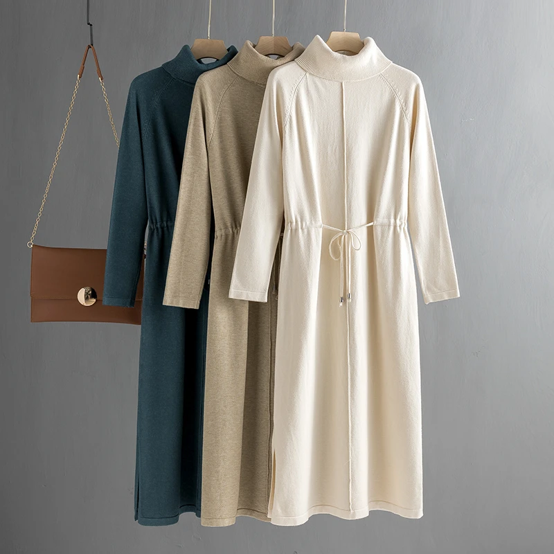 long knitted maxi dress