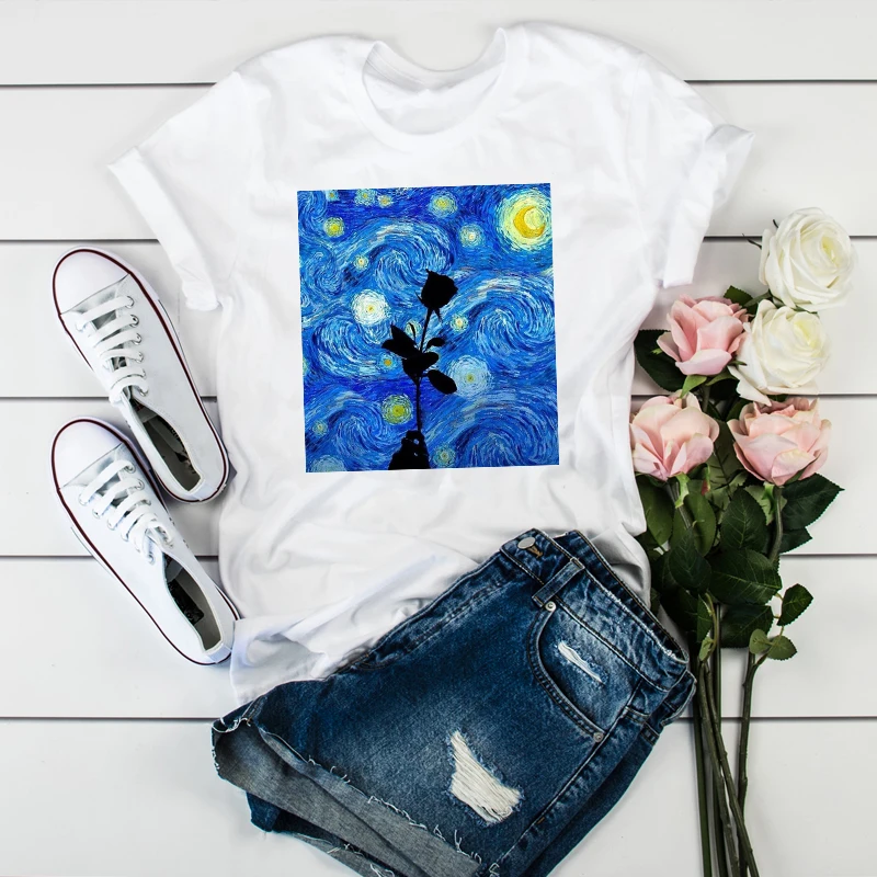 Женские топы с изображением Кита, рыбы, милого искусства, женские топы, эстетическая одежда, графическая женская футболка Tumblr, футболка, футболки - Цвет: CZ8962