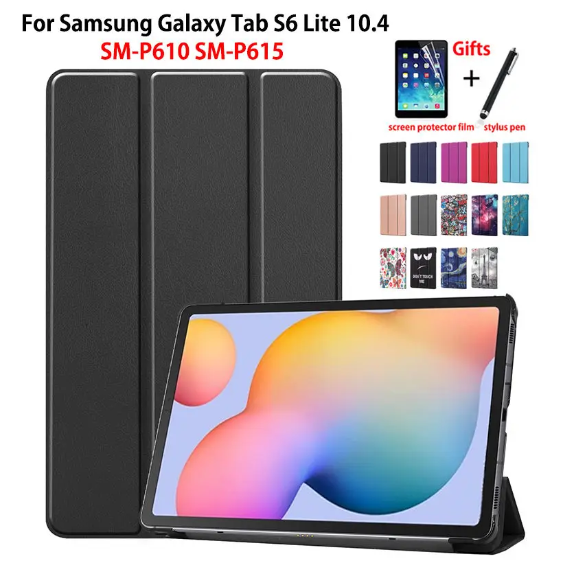 Чехол для Samsung Galaxy Tab S6 Lite 10 4 дюйма 2020 тонкий защитный чехол-подставка планшета