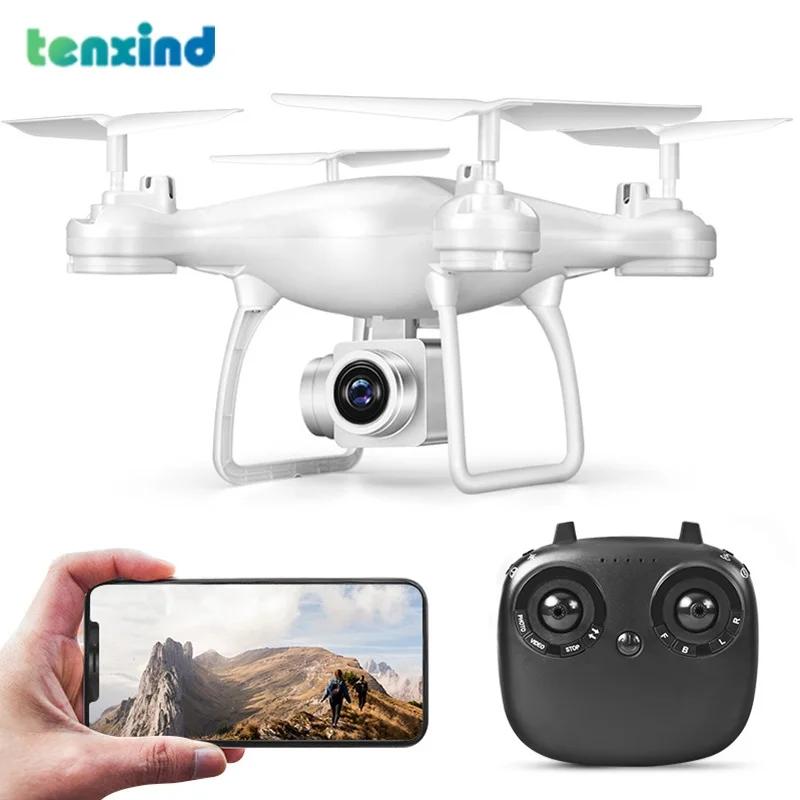 TENXIND 8S Drone With Camera RC Quadrocopter WIFI Dron Aerial Photography Ultra-Long Life 360° Rollover Airplanes Drones Toy Kit |