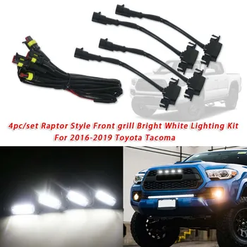 

For Toyota Tacoma TRD Pro Grill LED Light Accessories Auto White Grille