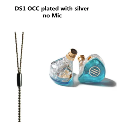 Золотой Auriculares BGVP DS1 PRO HIFI 1DD+ 2BA tecnologia hidrida en la oreja tipos de IEM OCC con micrófono/OCC chapado con cable MMCX - Цвет: Золотой