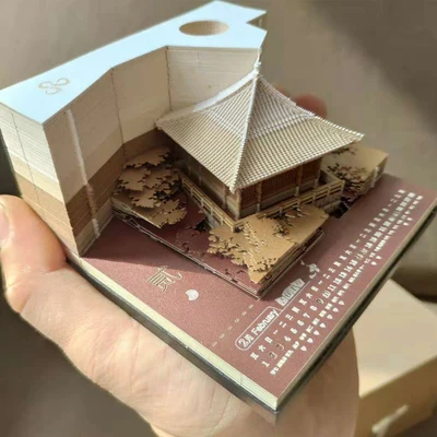 Творческий 3D прекрасный блокнот архитектурные Творческий Бумага резьба записка-напоминание Pad плед Бумага древних Стиль любовный подарок, подарок на день рождения - Цвет: 007