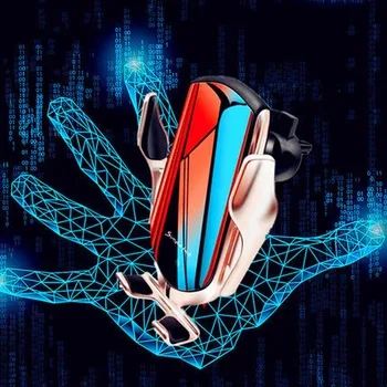 

Car wireless charger smart sensor 10W fast charging for iPhone X XS charger car phone holder Samsung S10 S9 wireless charging