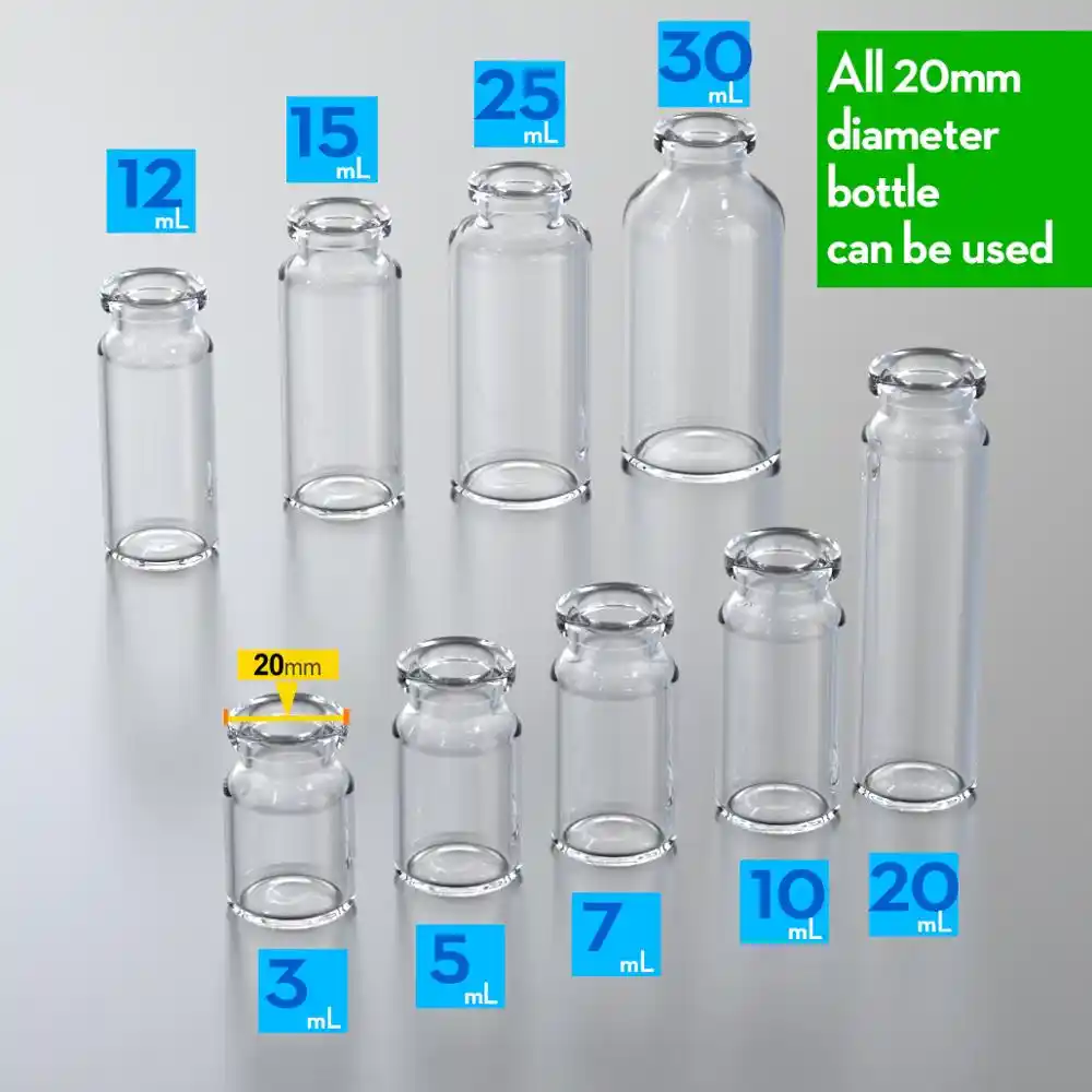 100 шт./лот 20 мм * 3 мм алюминиевая крышка с белым PTFE/синий силиконовый septa для 22 мм узких мест бутылка для образцов Щековая Хроматография