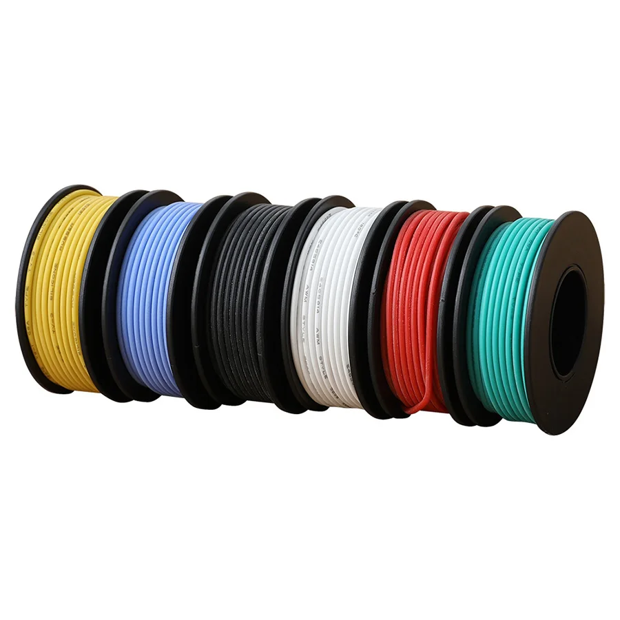 6 10 м/рулон силиконовый провод электрический луженая медь Гибкая электронная