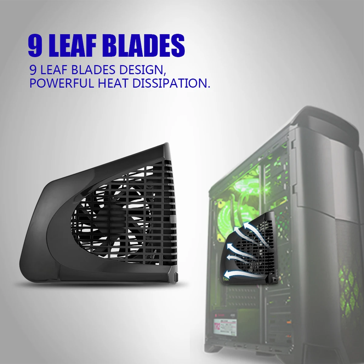 Мини вентилятор охлаждения постоянного тока 5 В боковой теплоотвод USB охладитель