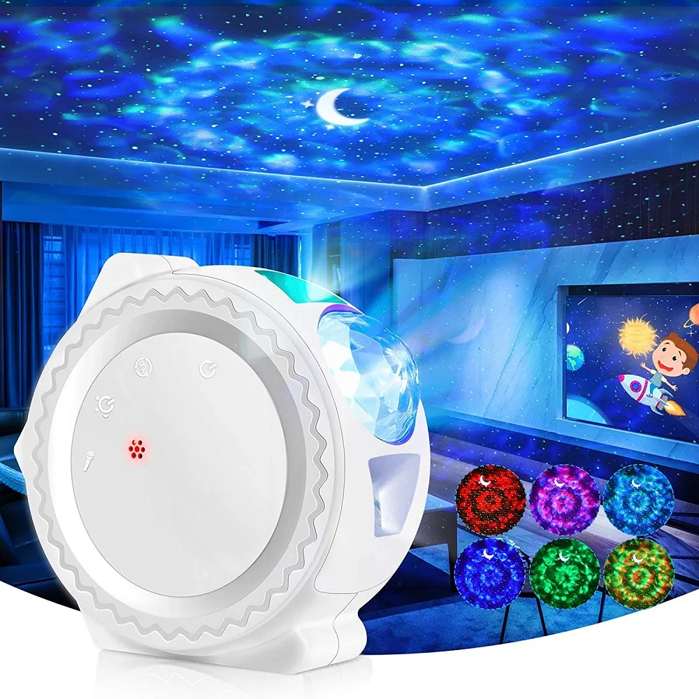 

LED Starry Sky Star Galaxy Projector Night Light Music Built-in Bluetooth-Speaker For Home Bedroom Decoration Child Kids Present