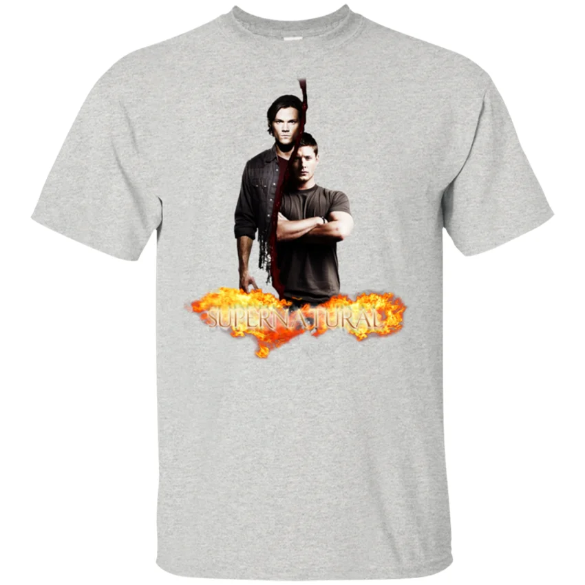 

Sam & Dean Vintage White T-Shirt Supernatural America Film 2019 Men White S-5Xl High Quality Casual Printing Tee Shirt