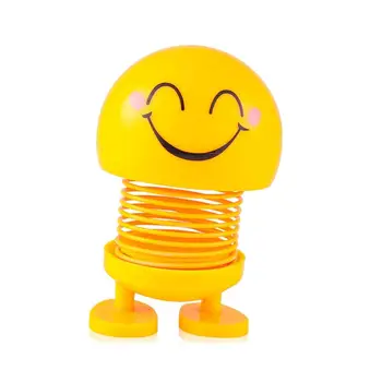 

Creative Expression Pack Spring Doll Car Shaking Head Doll Spring Smile Face Expression Package Decoration
