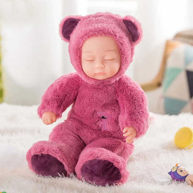 Cute-38CM-Simulated-Babies-Sleeping-Dolls-Rabbit-The-material-of-pp-cotton-Children-Toys-Birthday-Gift(4)