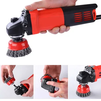 

2.5\"-100 Angle Grinder Wire Wheel Angle Grinder Grinding Derusting Polishing Weeding Metalworking