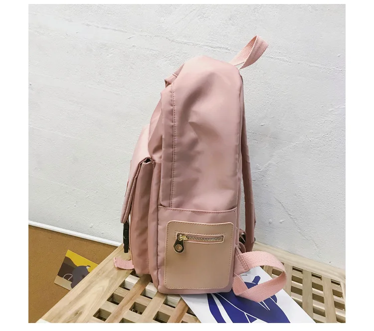 Harajuku Ulzzang, женские рюкзаки, водонепроницаемый нейлон, для колледжа, студентов, школьные сумки для девочек-подростков, рюкзак для путешествий, mochilas