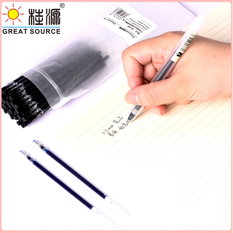 일반 펜 리필 0.38mm/0.5mm 쓰기 젤 잉크 튜브 13cm 리필 튜브 일반 쓰기 젤 펜 가방 당 50PCS (20 Bags)