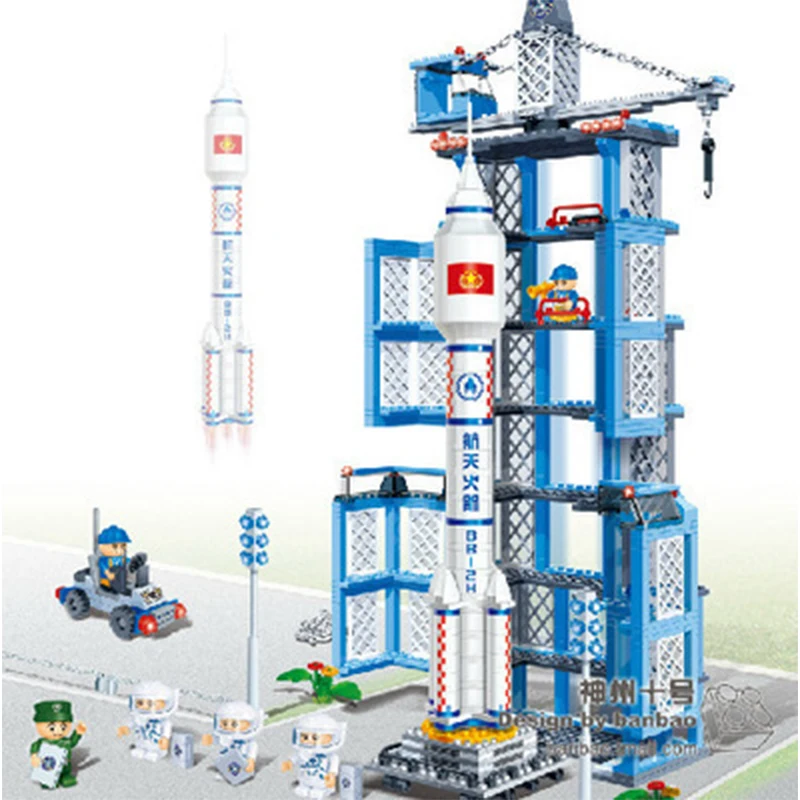 

872pcs Rocket Aerospace Children's Puzzle Building-block Toys Compatible with Legoinglys DIY Educating Children Christmas Gifts