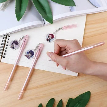 

1 Pcs Gel Pen Anime Demon Slayer: Kimetsu No Yaiba Pendant Neutral Pens For School Gift For Kids Writing Office Supplies