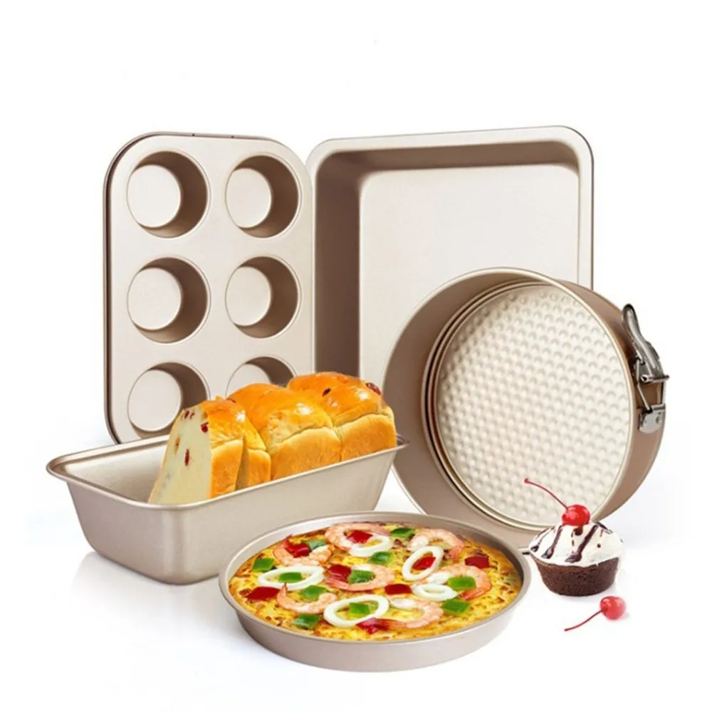 

Baking Appliances Cake Mold Live Bottom Six Cup Pizza Stone Toast Box Newbie Baking Set Kitchen Supplies