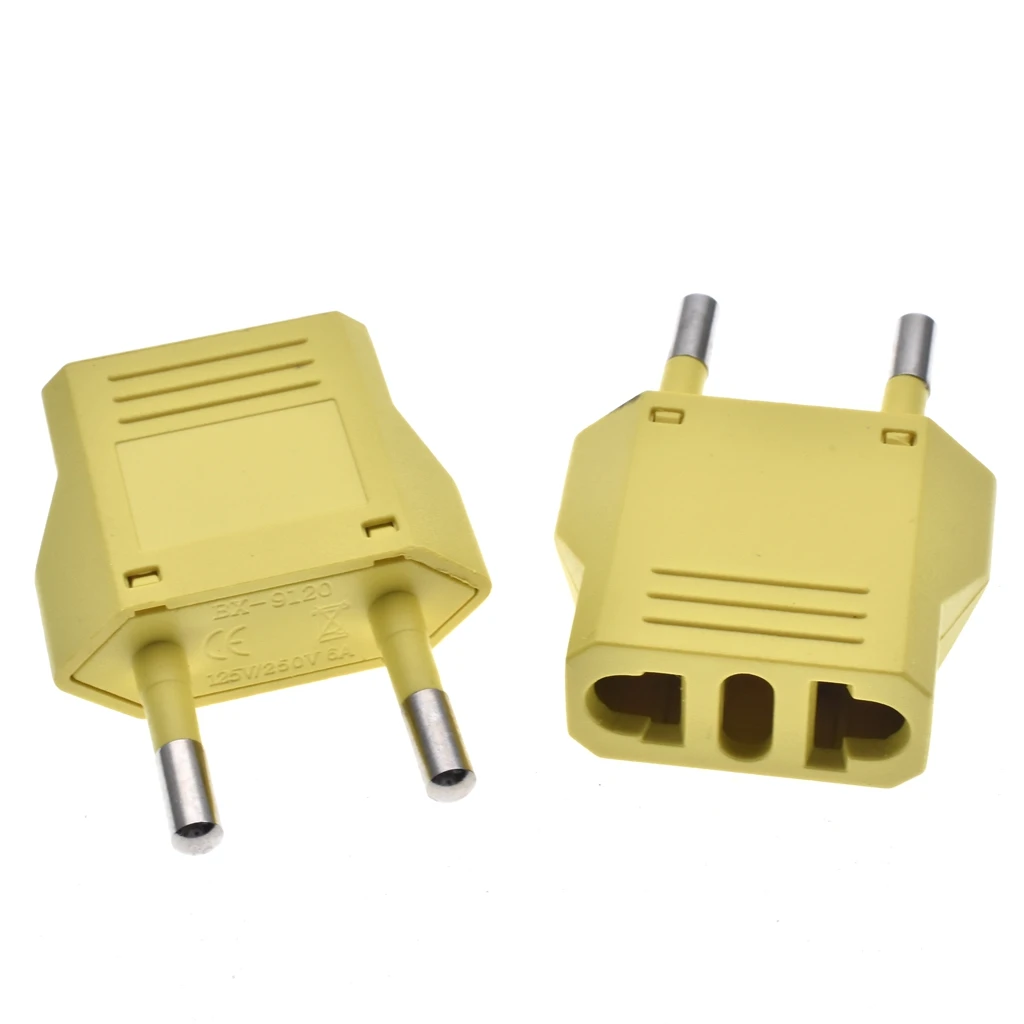 European Plug Adapter Type C Power Adaptor Convert from America Type A USA to EU Europe Asia Italy Plug Outlet Adapters