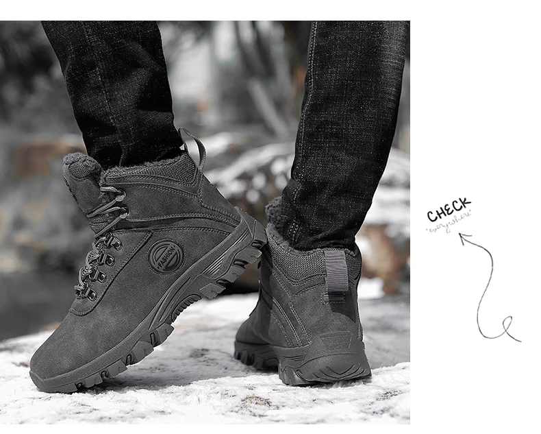 Мужские зимние ботинки; зимняя обувь; уличные теплые плюшевые ботинки из флока; ботильоны для мальчиков; мужские уличные кроссовки на плоской платформе; botas