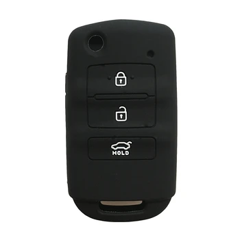 

Silicone Car Key Cover Case For Kia K7 K9 Cadenza 3 Buttons Remote Control Key Holder Protector Car Accessories Key Fob Bag Set