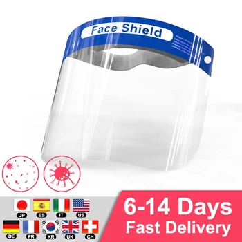 

5/10Pcs Adjustable Transparent Face Shield Splash-proof Ultra-light Full Face Face Mask Anti-Fog Anti-Droplets Hat Face Shield