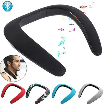 

Stereo Wireless Bluetooth Wear U-Type Bib Speaker Neck Microphone 3D Outdoor Bluetooth Stereo Ergonomic Wireless Speaker