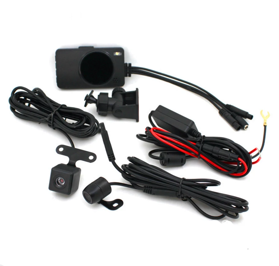 Камера мотоцикла DVR мотор Dash Cam со специальным двухдорожным передним видеорегистратор с камерой на задней панели мотоцикл Электроника KY-MT18