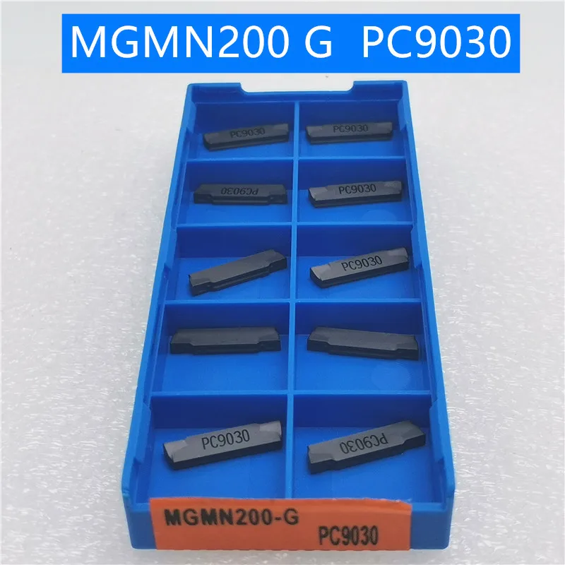 

100PCS MGMN200 G PC9030 2mm grooving carbide inserts MGMN200 G lathe cutter turning tool Parting and grooving tool