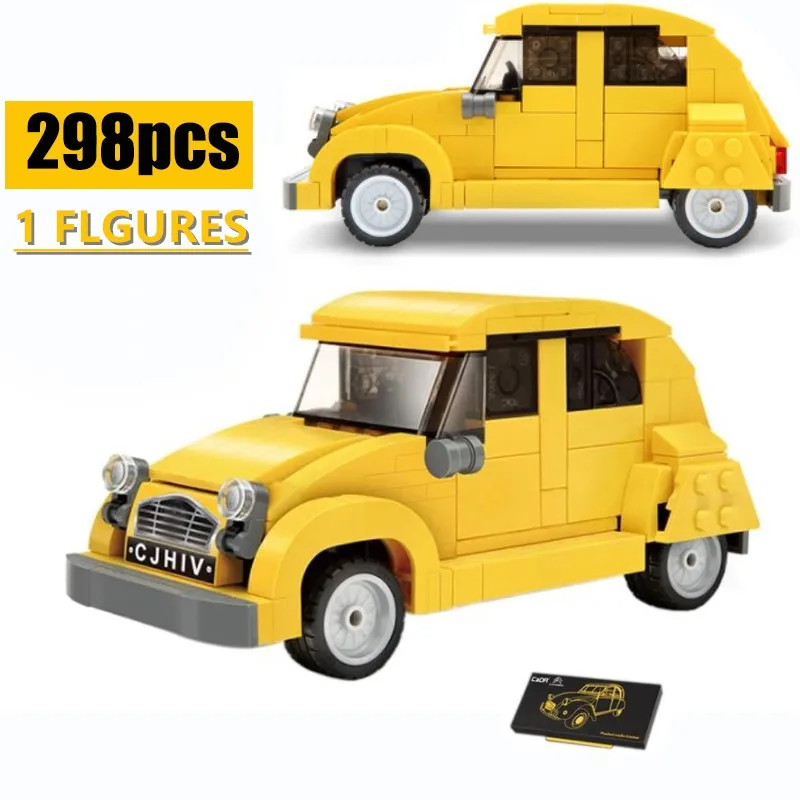 

New Cada Blocks Series Retro Classic Mini 2VC Car MOC Model 1948 Car Educational 55021 DIY Toys Building Bricks Birthday Gifts