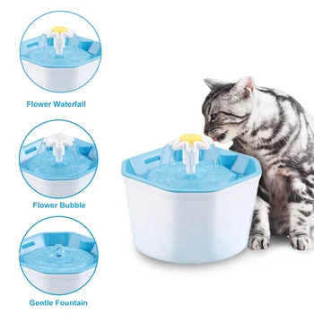 

1.6L Automatic Pet Water Fountain Silent Drinking Electric Water Dispenser Feeder Bowl for Cats Dogs Pets Cat Fountain Drinking