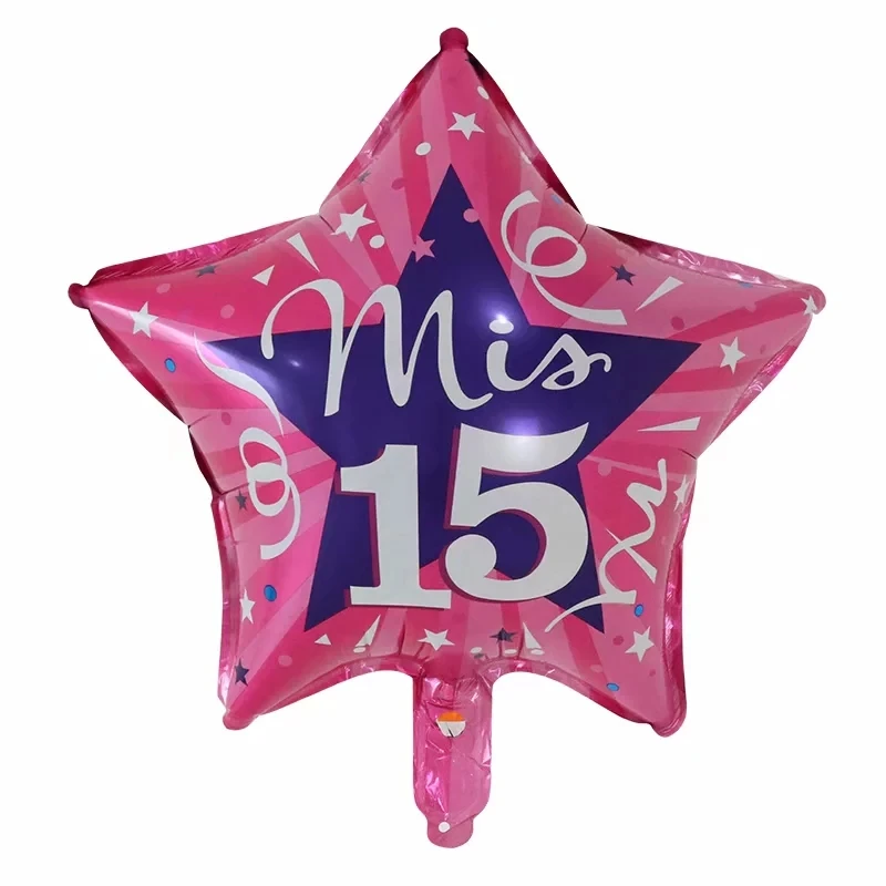 50 шт., 15 шт., Feliz cumpleanos, испанский день рождения для мальчиков и девочек, 15 шт., украшение на день рождения, воздушные шары - Цвет: pink