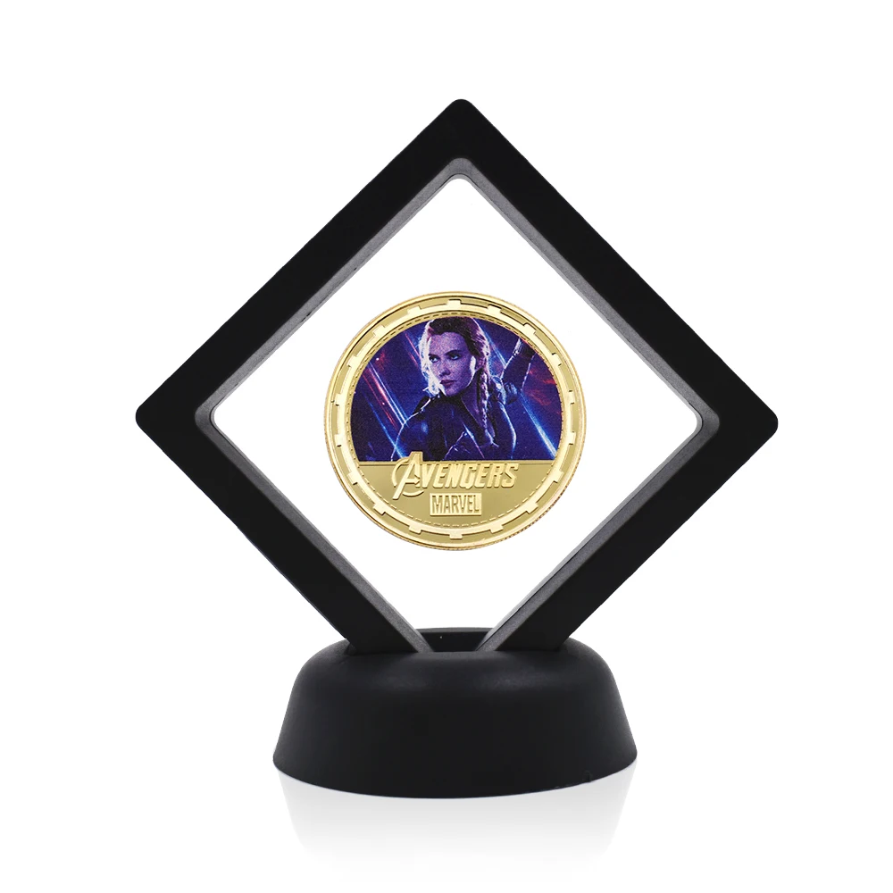 

Gifts for The New Year Coins Collectibles 24K Gold Plated Coin Avengers Super Hero Challenge Coin with Display Stand