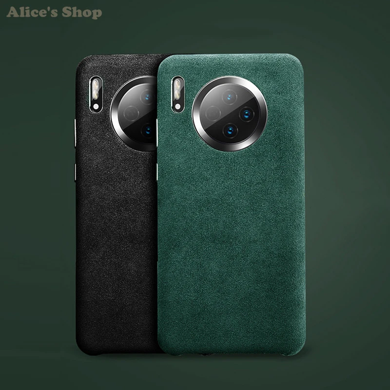Чехол для телефона Huawei Mate 30 Pro роскошный чехол из натуральной алькантары с полной